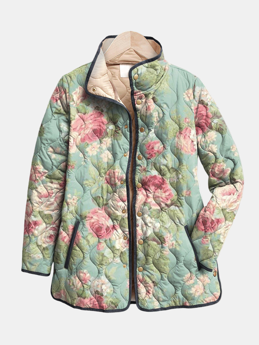 Chamarra floral retro Carys