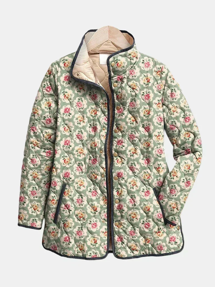 Chamarra floral artística Aveline