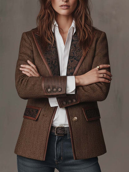 Gisèle | Blazer con Detalles en Zigzag