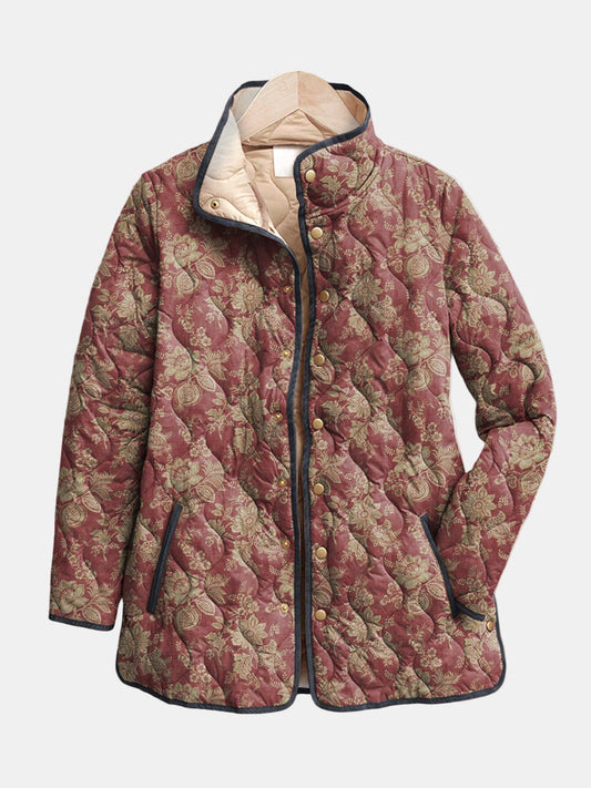 Chamarra floral retro Corinne