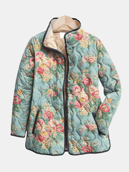 Chamarra acolchada floral Elara