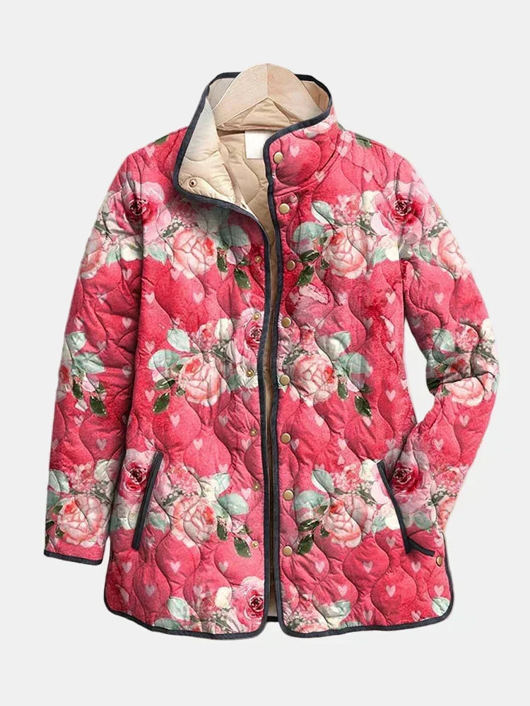 Chamarra floral rosa Freya