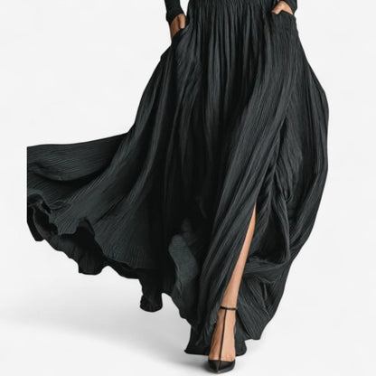 Rachel | Vestido Maxi de Cintura Alta