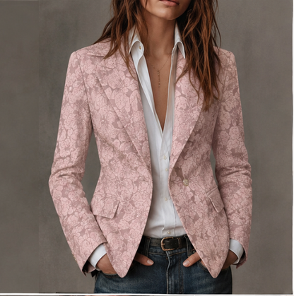 Estelle | Blazer Jacquard de Cachemira Entallado