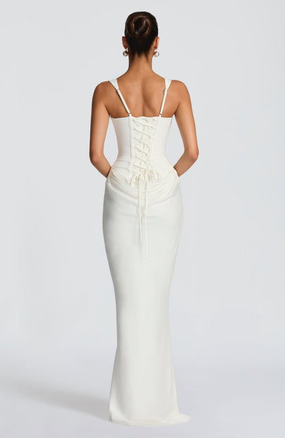 Éléonore | Vestido Maxi de Cuello Cuadrado