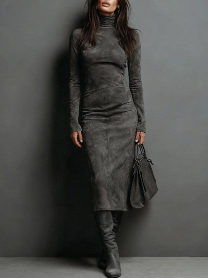 Lorène | Vestido Midi Largo Café